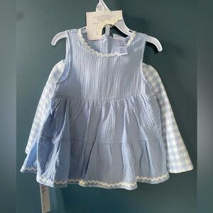 Nicole Miller Soft Blue Baby Dress